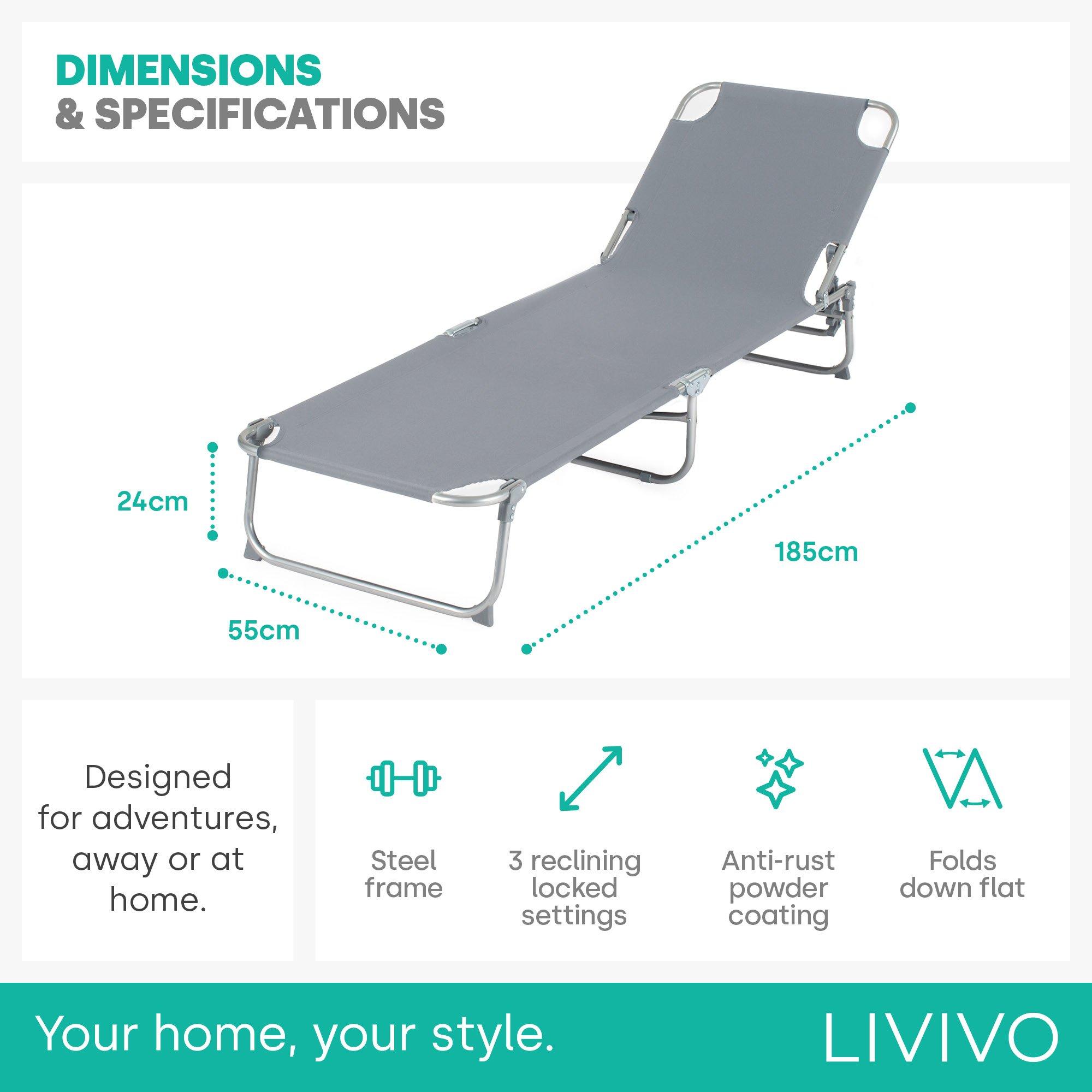 Livivo sun lounger new arrivals